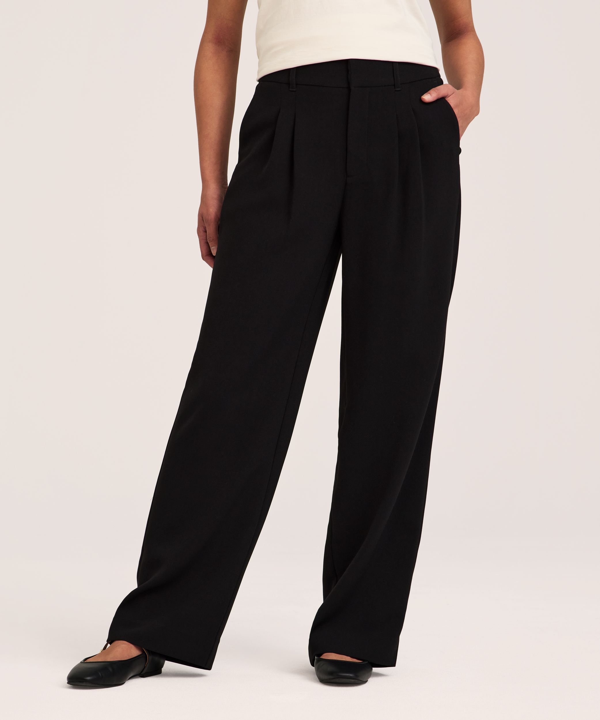 Denver Hayes Women's Pleated Trouser Pants