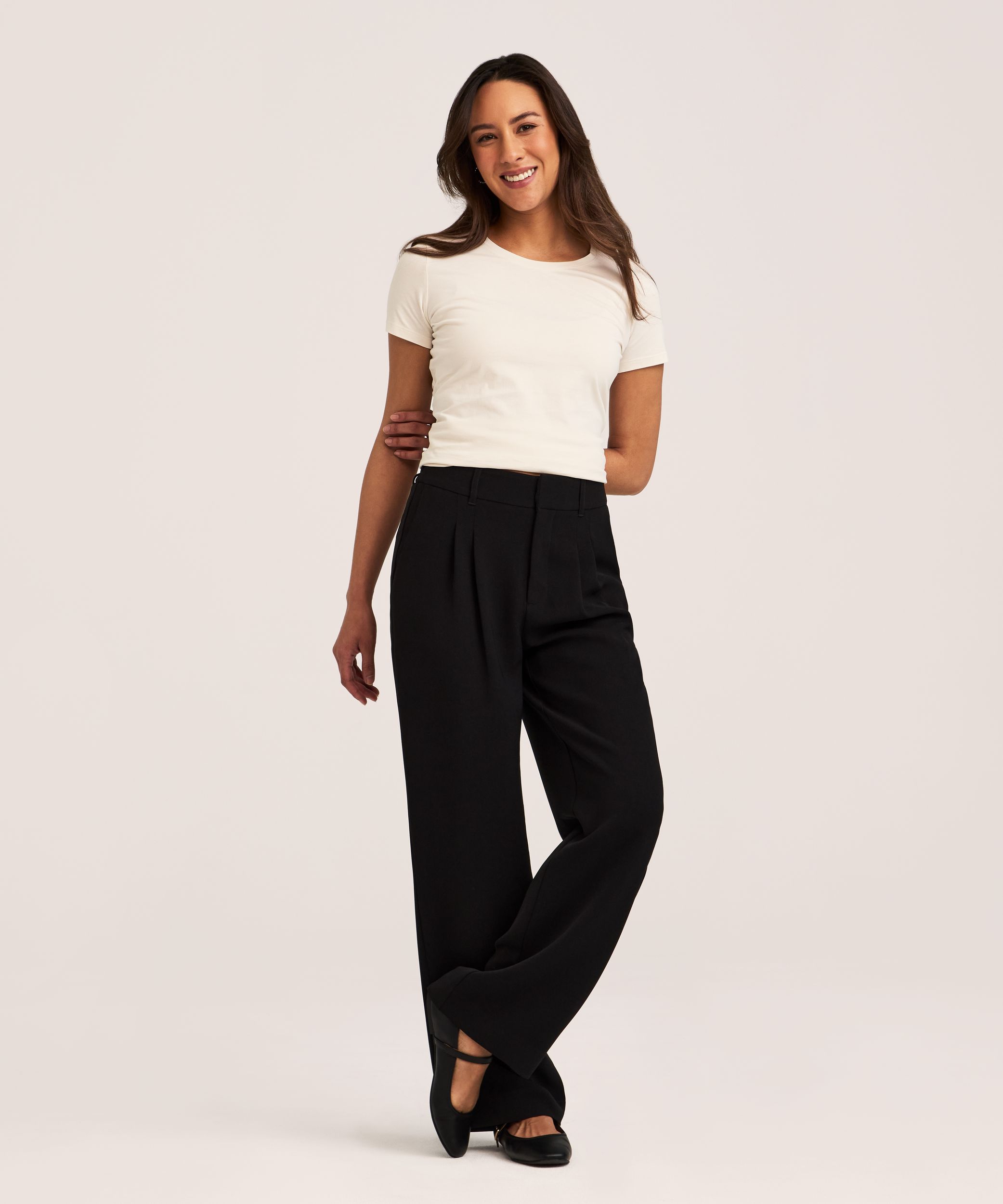 Denver Hayes Women's Pleated Trouser Pants