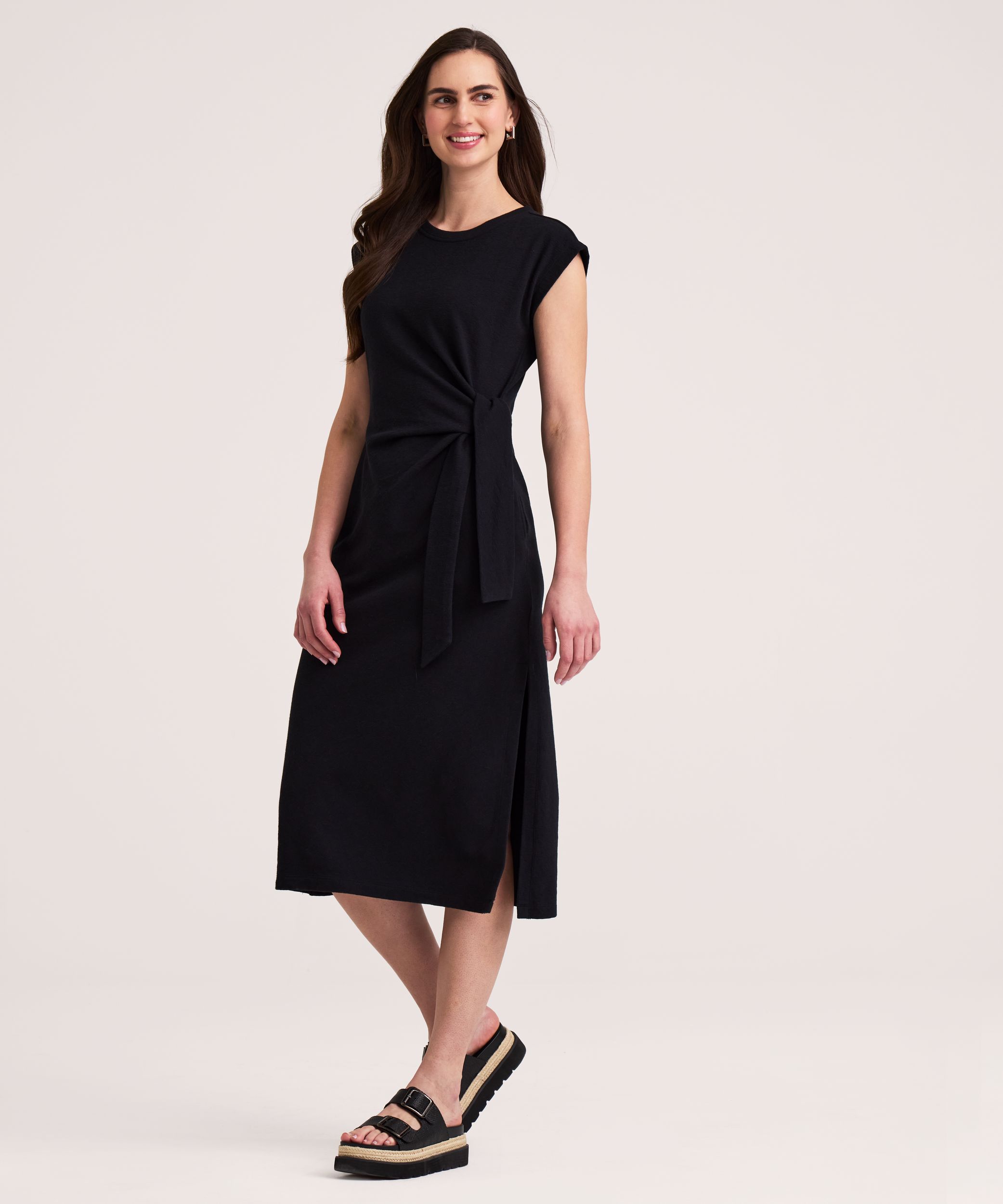 Denver Hayes Women's Front Tie Knit Dress