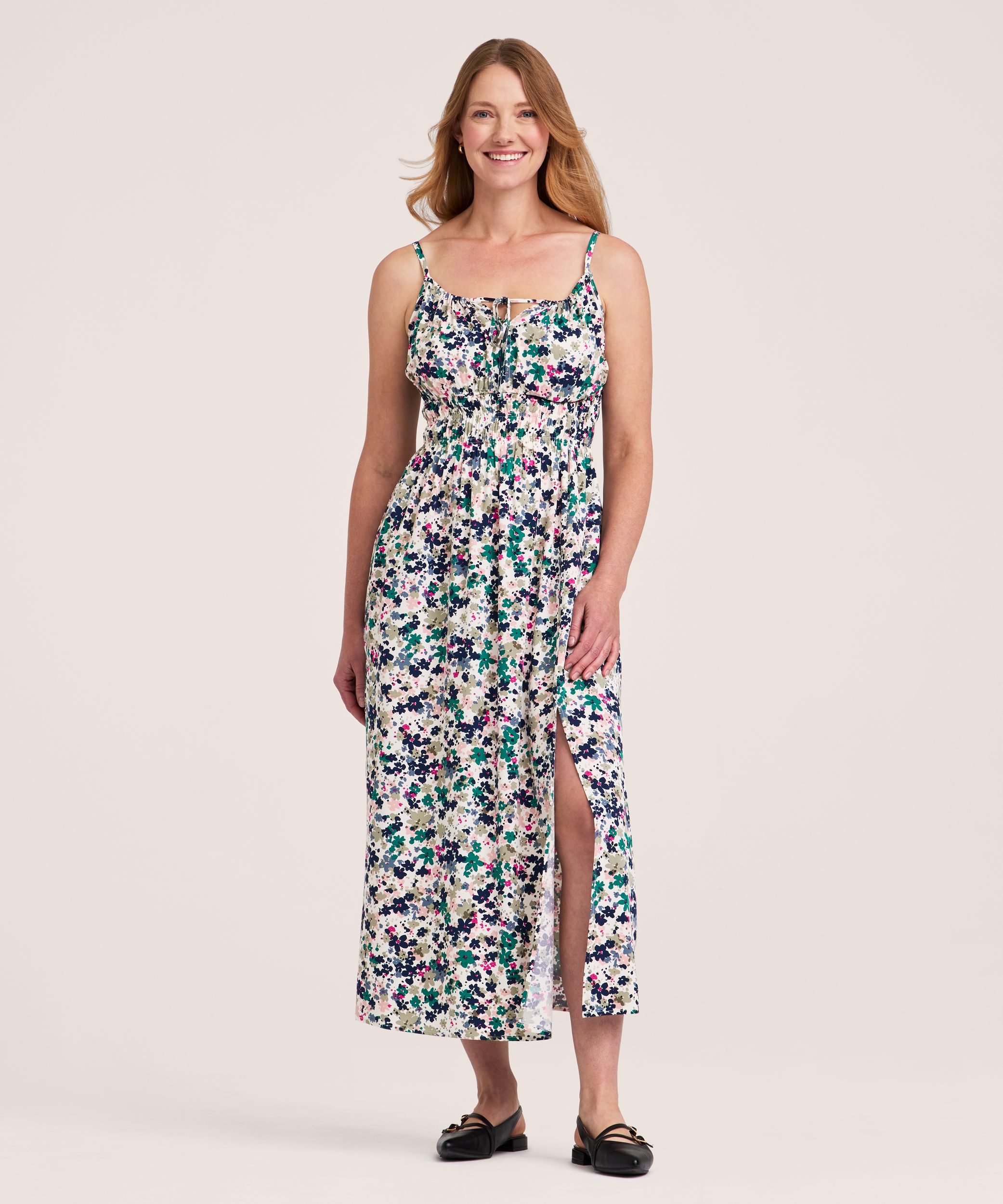 Denver Hayes Women's Ruched WaistTank Dress