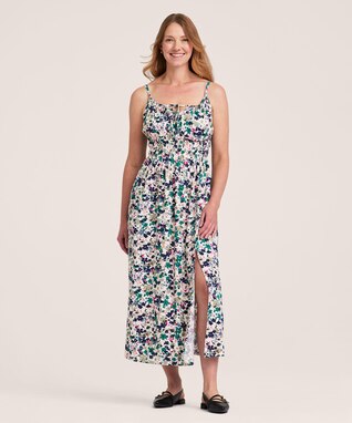 Denver Hayes Women's Ruched WaistTank Dress