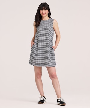 Robe droite en lin sans manches pour femmes, Denver Hayes