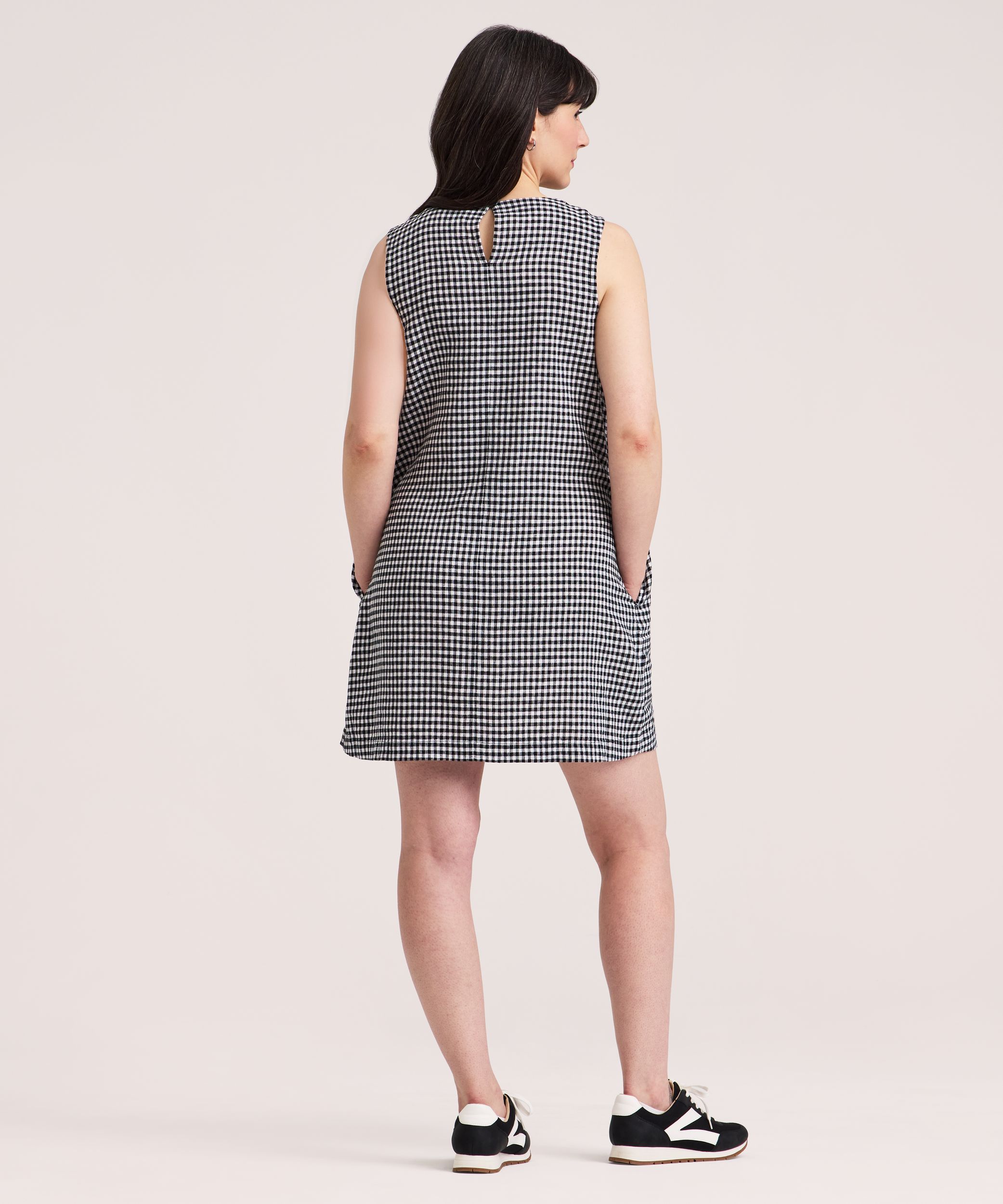 Denver Hayes Women's Sleeveless Linen Shift Dress