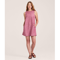 Denver Hayes Women's Sleeveless Linen Shift Dress