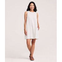 Robe droite en lin sans manches pour femmes, Denver Hayes