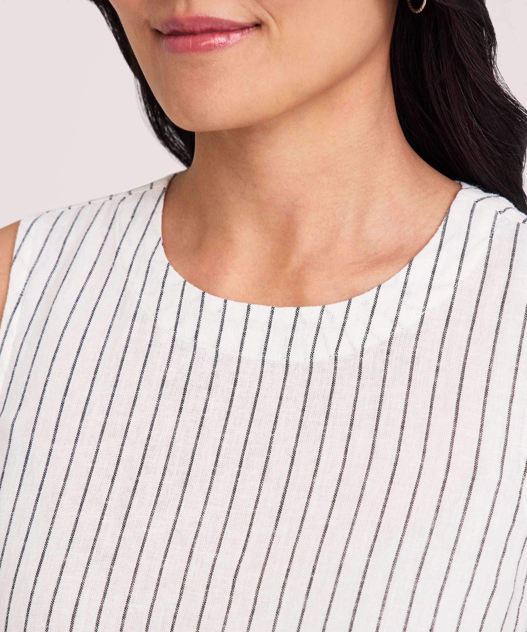 Robe droite en lin sans manches pour femmes, Denver Hayes
