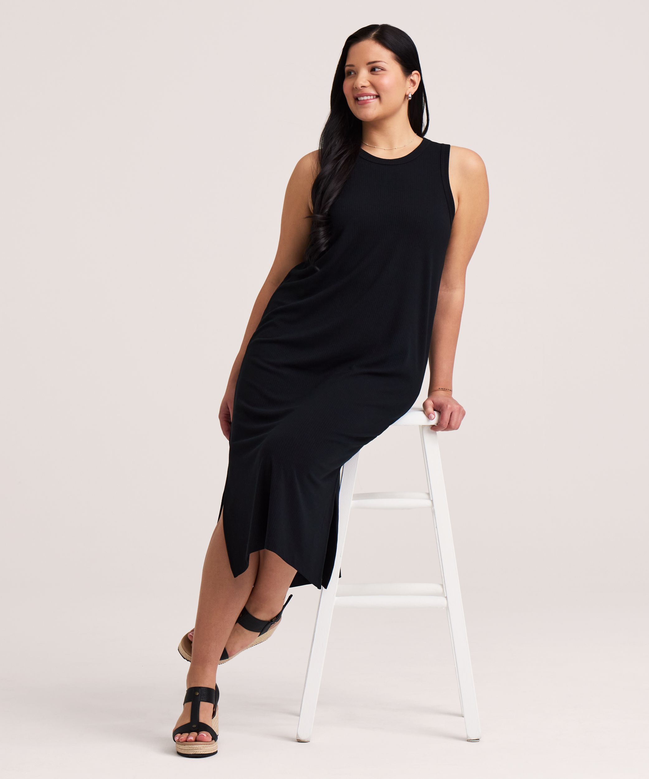 Denver Hayes Women's Rib Knit Body Con Dress