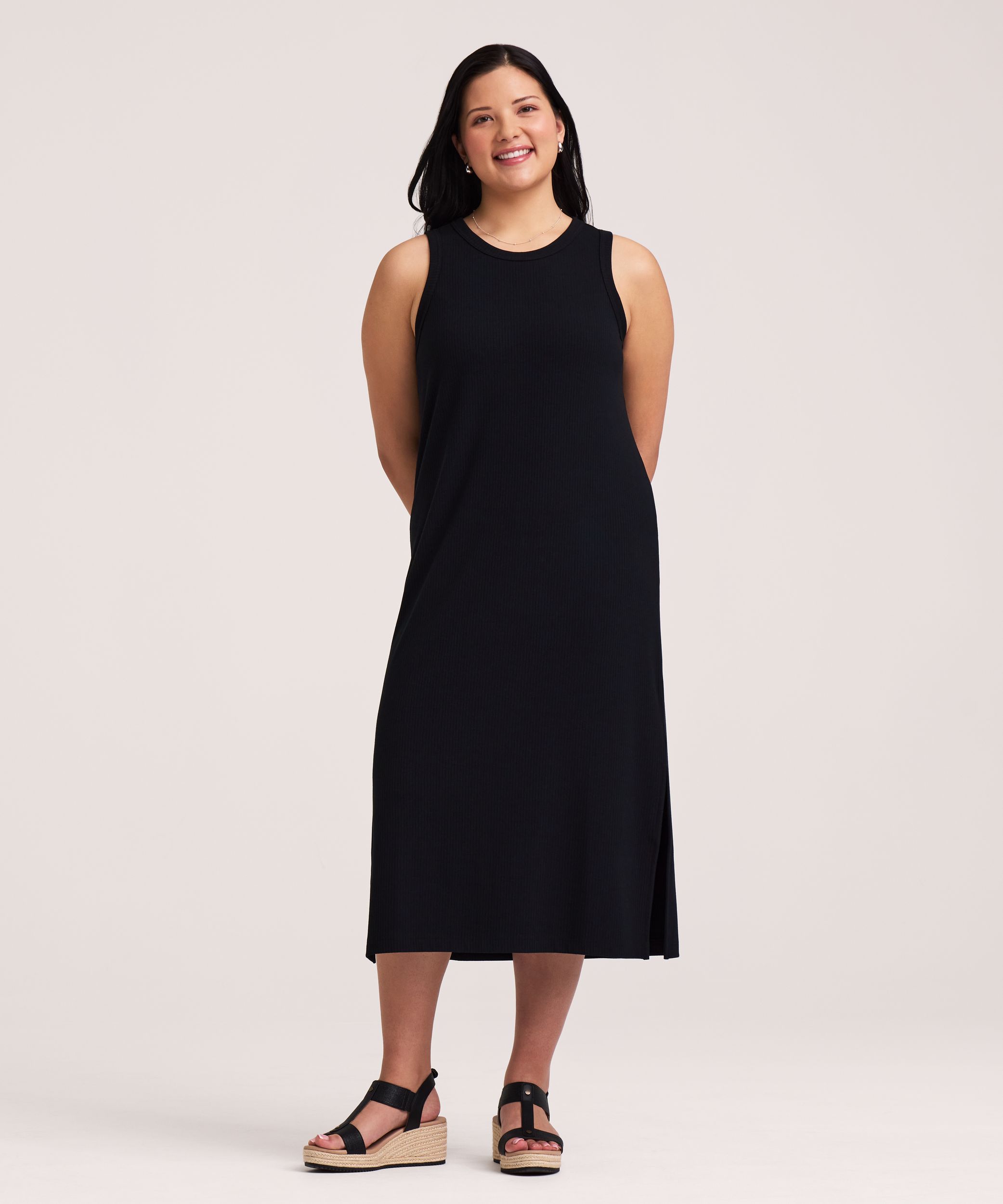 Denver Hayes Women's Rib Knit Body Con Dress