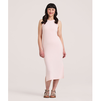 Robe moulante en tricot côtelé pour femmes, Denver Hayes