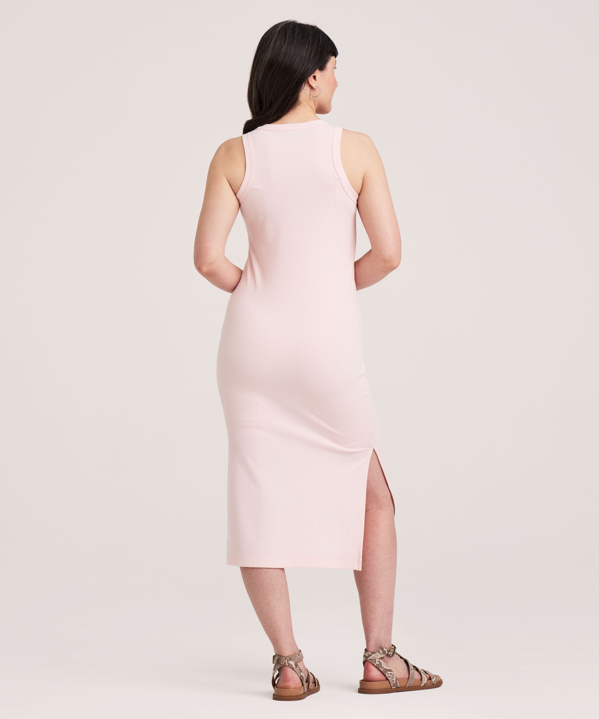 Robe moulante en tricot côtelé pour femmes, Denver Hayes