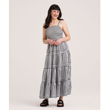 Robe à corsage avec volants froncés pour femmes, Denver Hayes Front_Flat