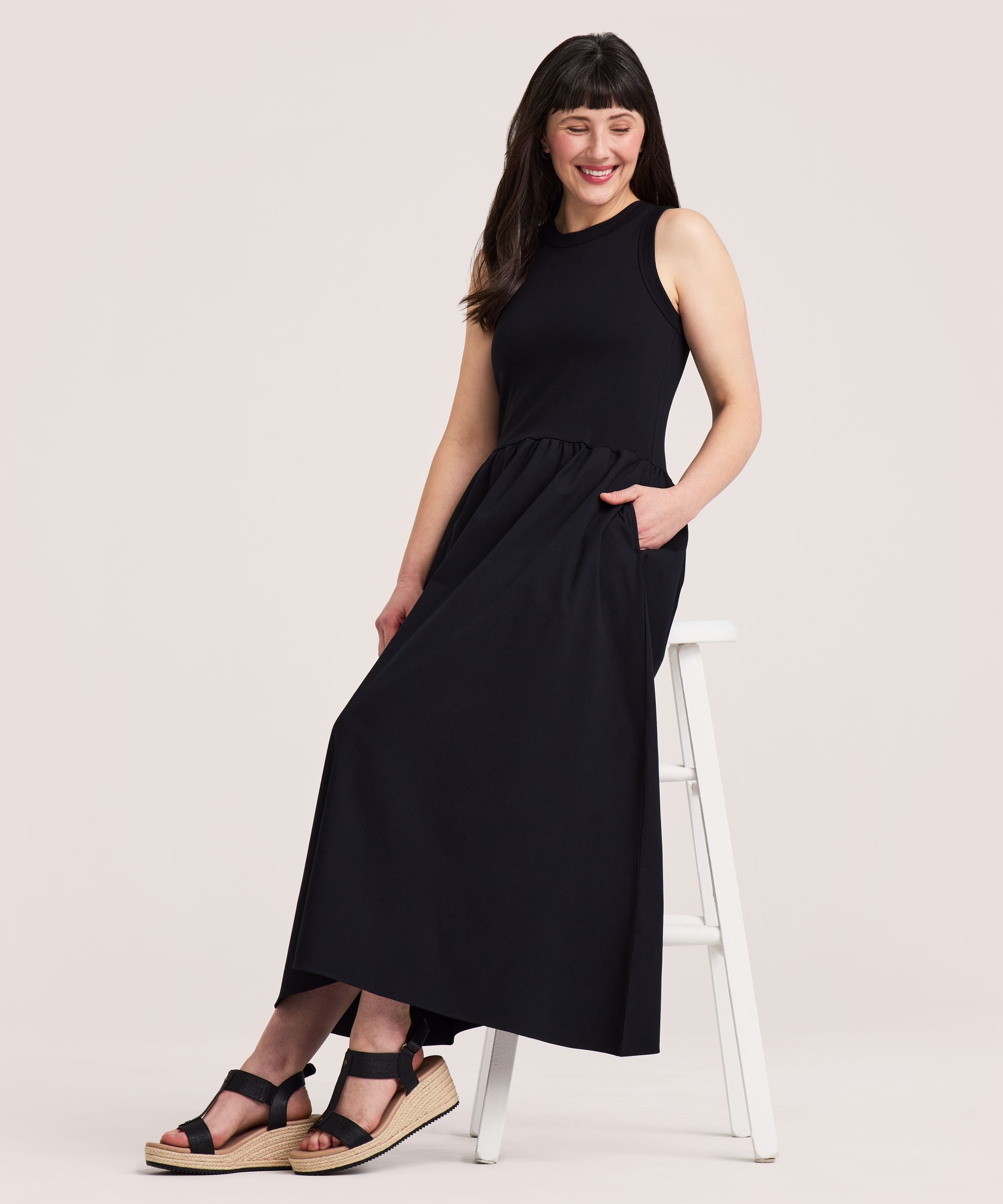 Robe en textiles mixtes pour femmes, Denver Hayes