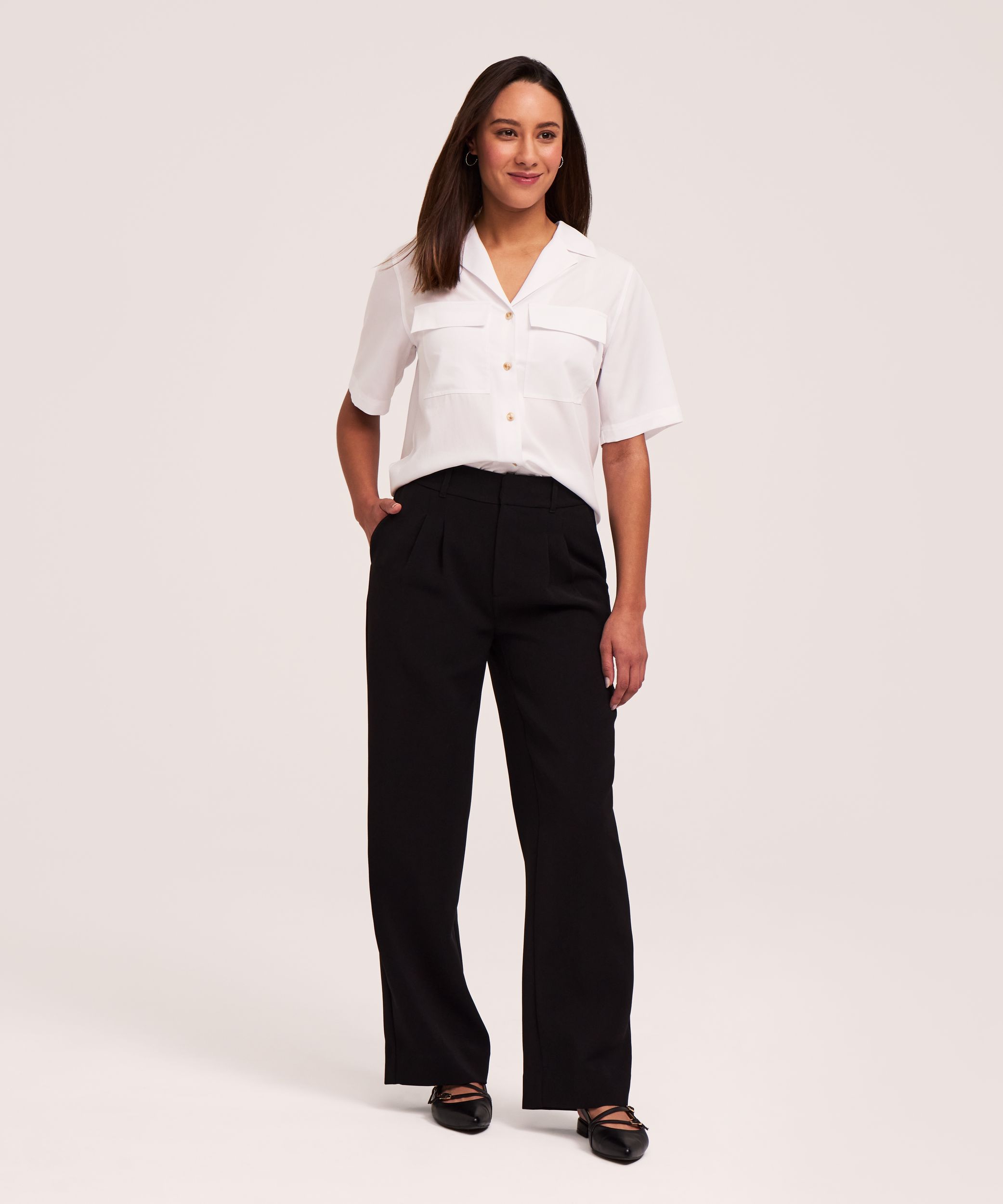 Denver Hayes Women's Pleated Trouser Pants