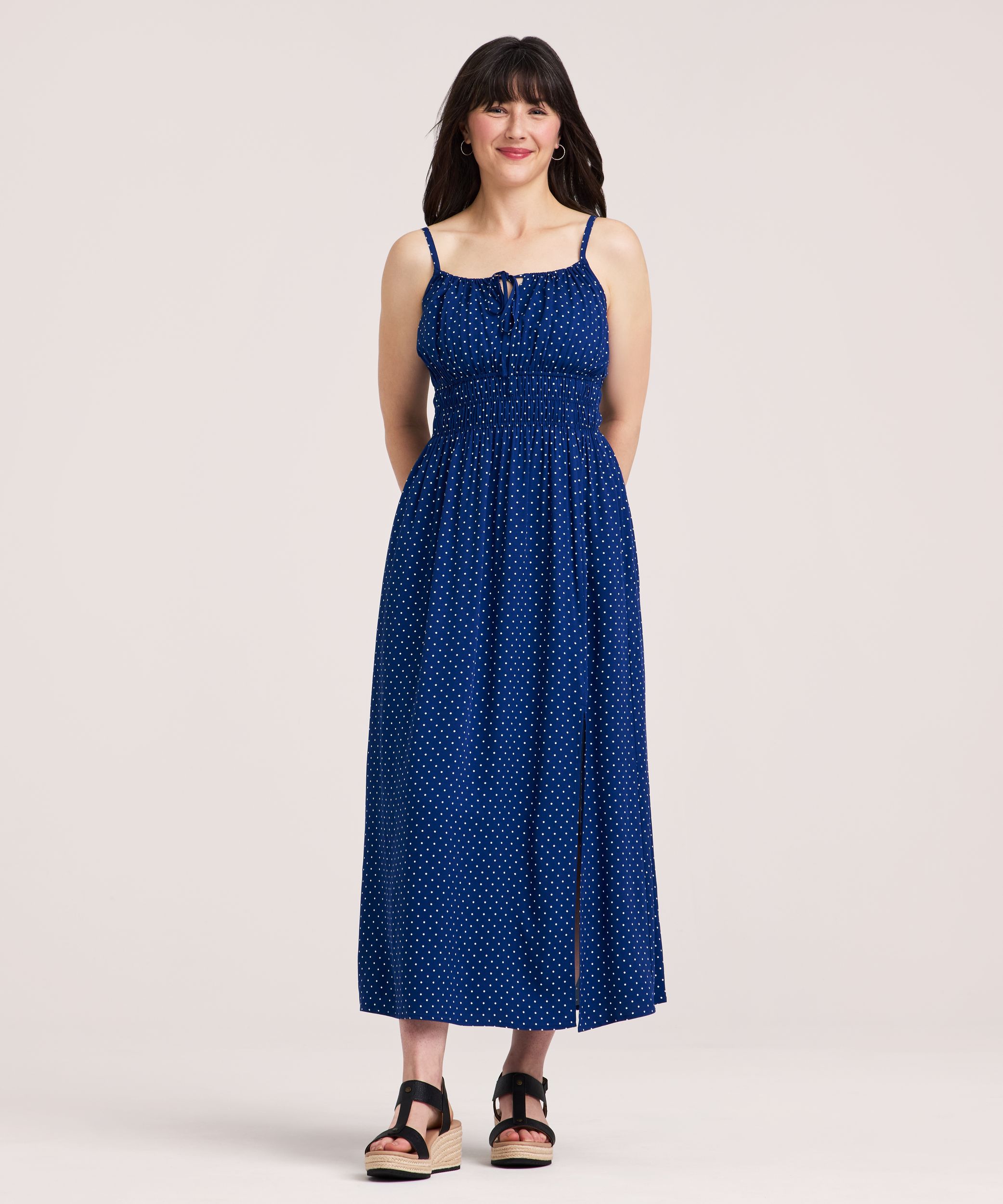 Denver Hayes Women's Ruched WaistTank Dress