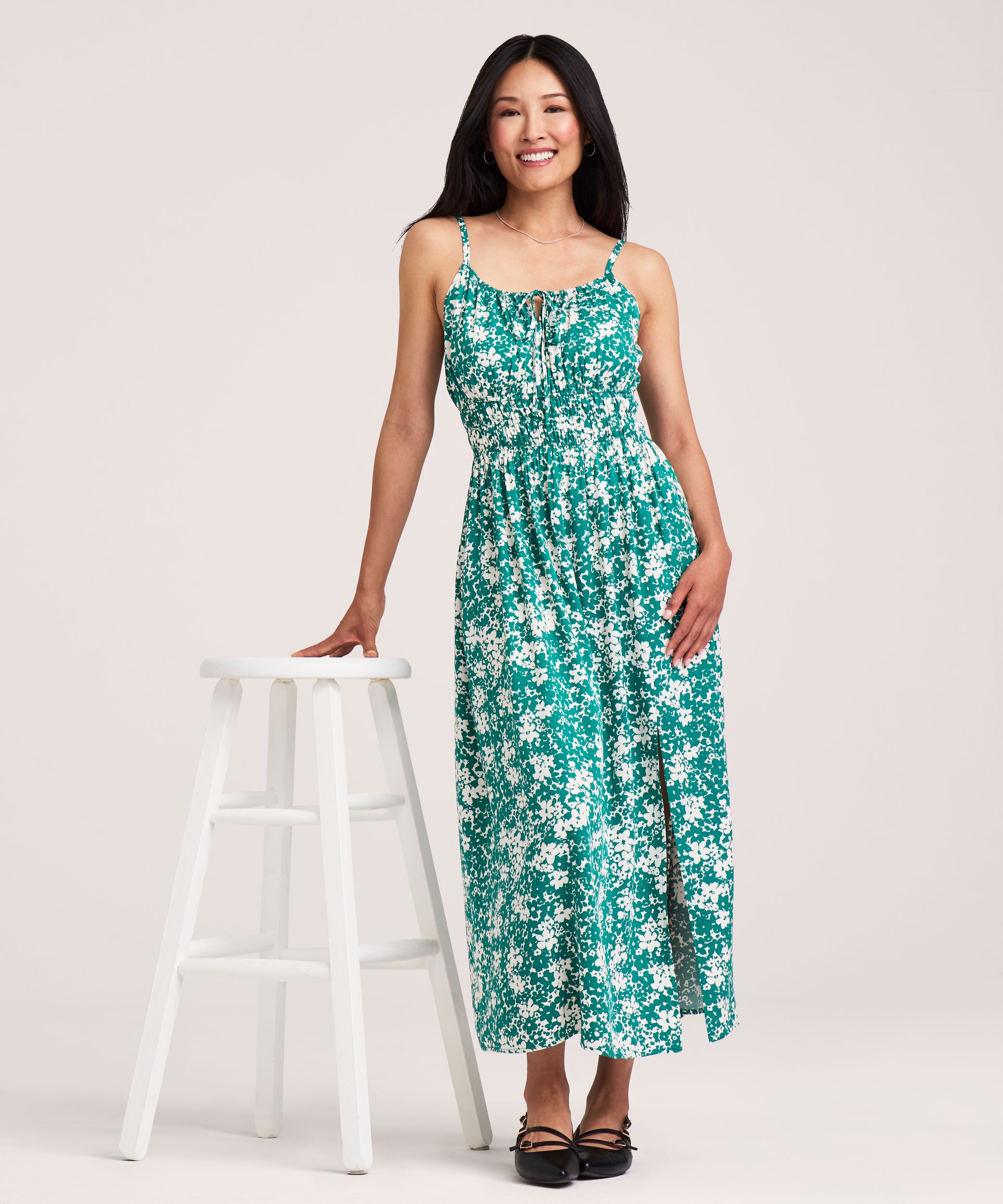 Robe débardeur froncée à la taille pour femmes, Denver Hayes