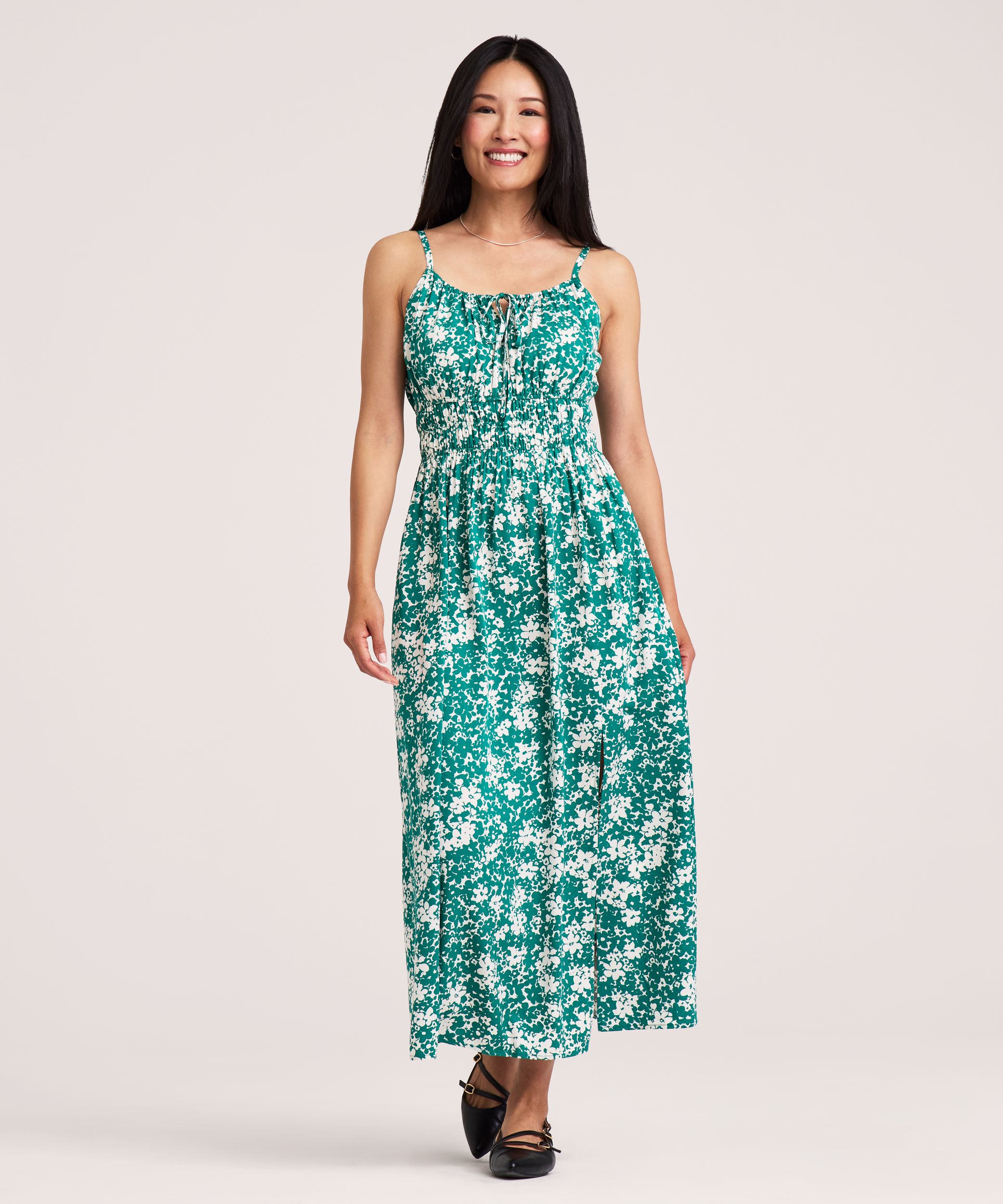 Robe débardeur froncée à la taille pour femmes, Denver Hayes