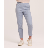 Pantalon à enfiler en mélange de lin pour femmes, Ankle Grazer, Denver Hayes Front_Flat