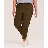 Pantalon à enfiler en mélange de lin pour femmes, Ankle Grazer, Denver Hayes