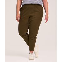 Pantalon à enfiler en mélange de lin pour femmes, Ankle Grazer, Denver Hayes