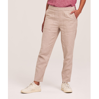 Denver Hayes Women's Pull On Ankle Grazer Linen Blend Pants