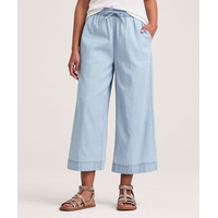 Denver Hayes Women's Pull-On Wide Leg Tencel Crop Pant