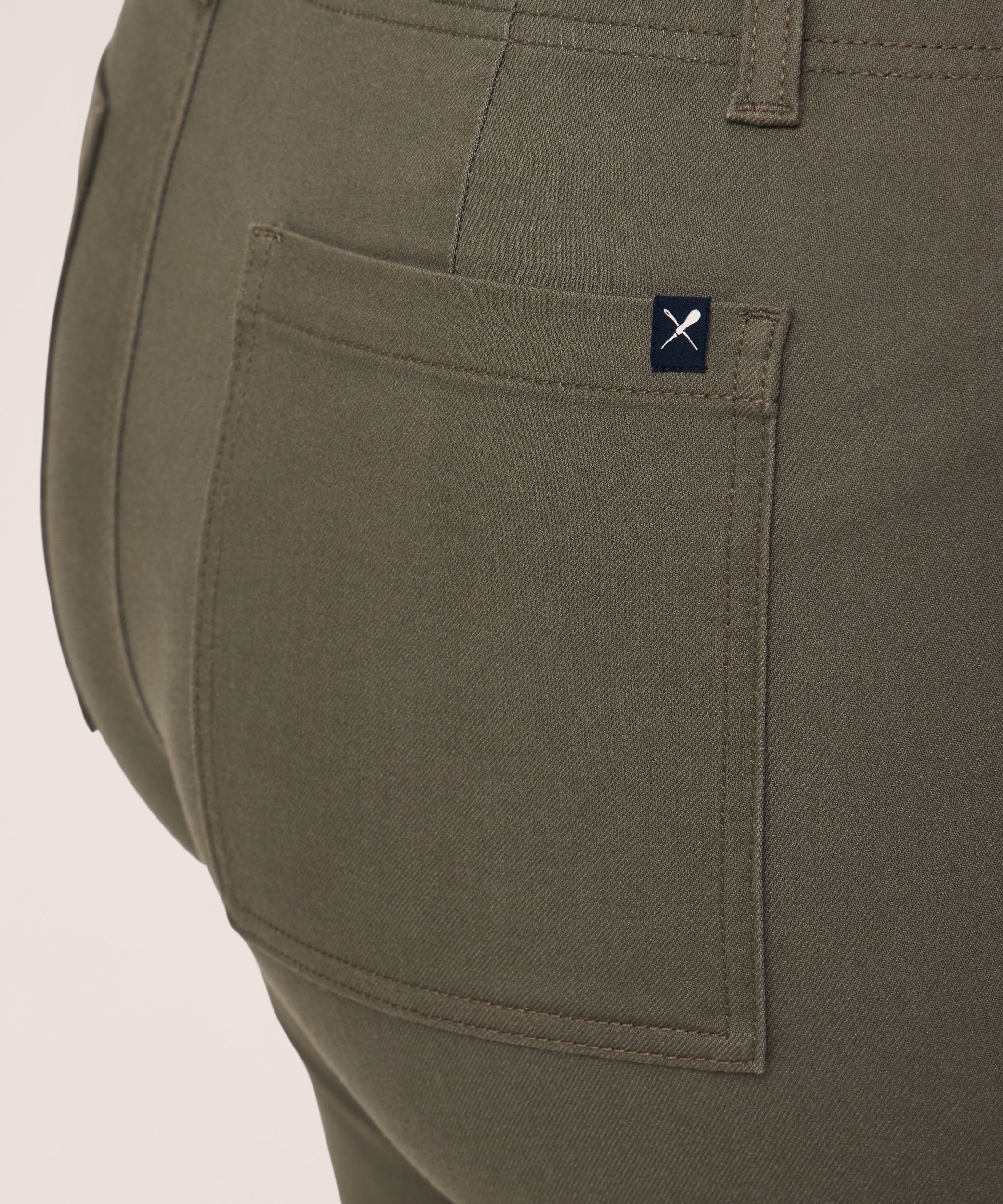 Denver Hayes Women's Wide Leg Stretch-Twill Crop Pants