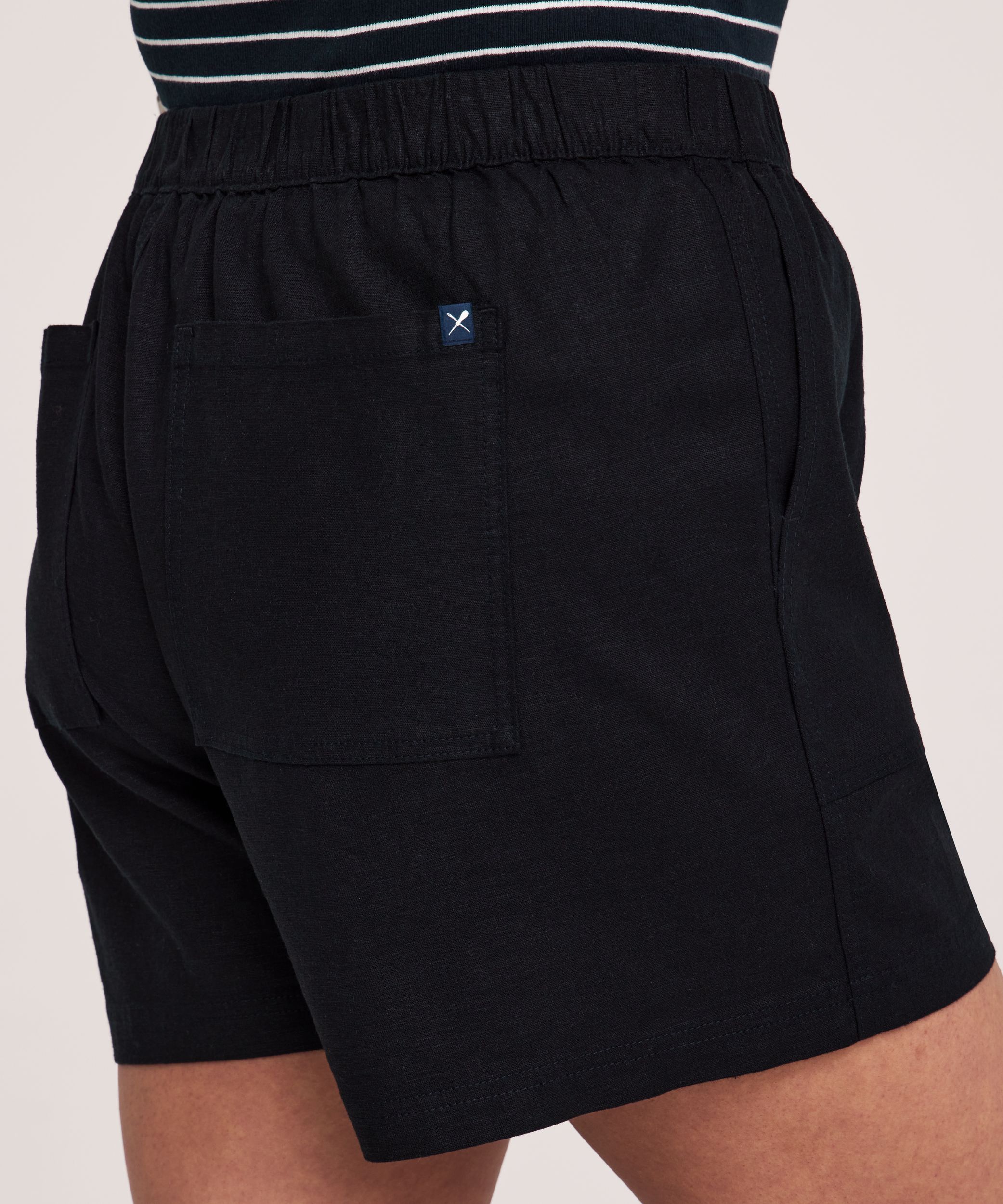 Short à enfiler en mélange de lin pour femmes, Denver Hayes