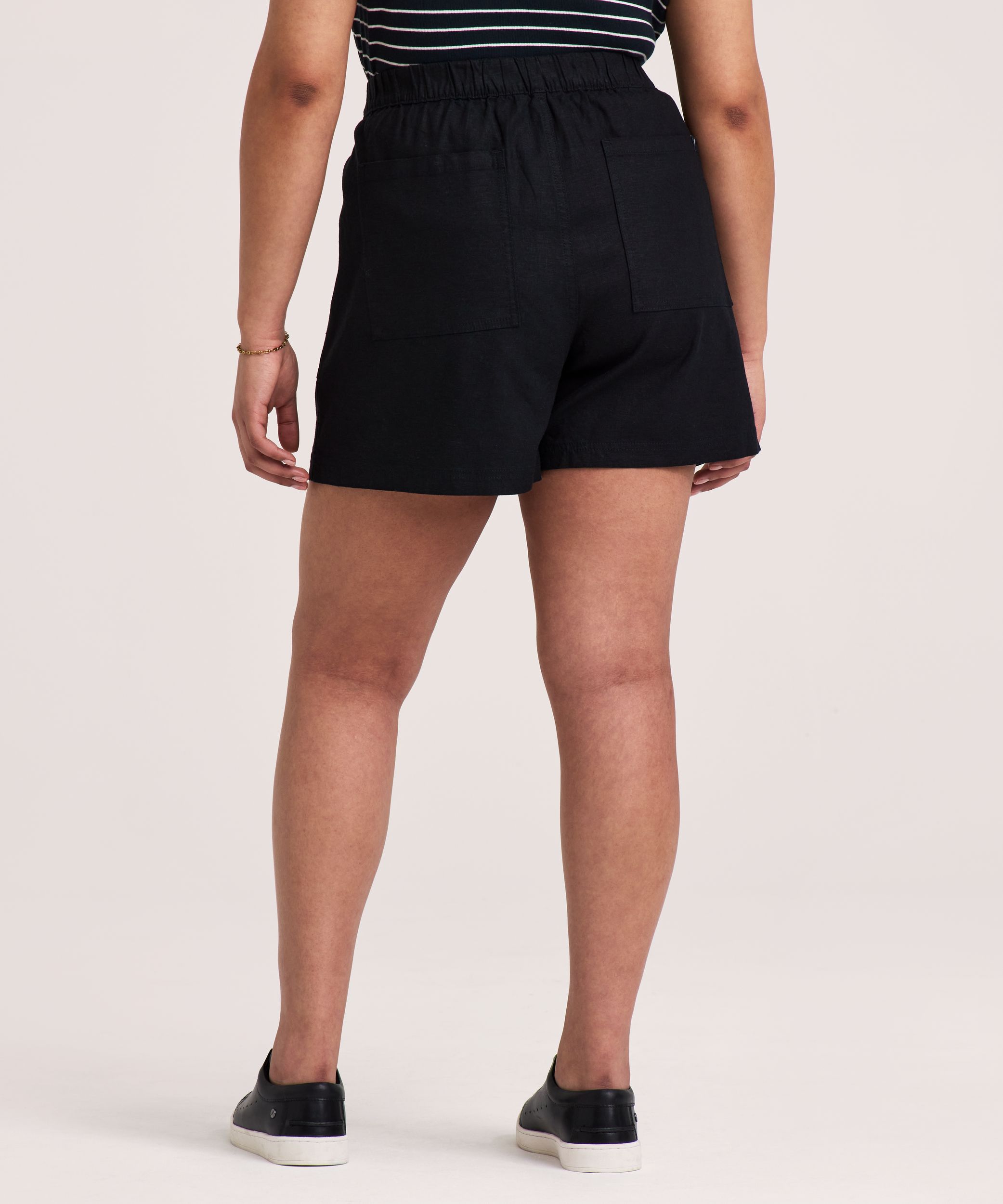 Short à enfiler en mélange de lin pour femmes, Denver Hayes