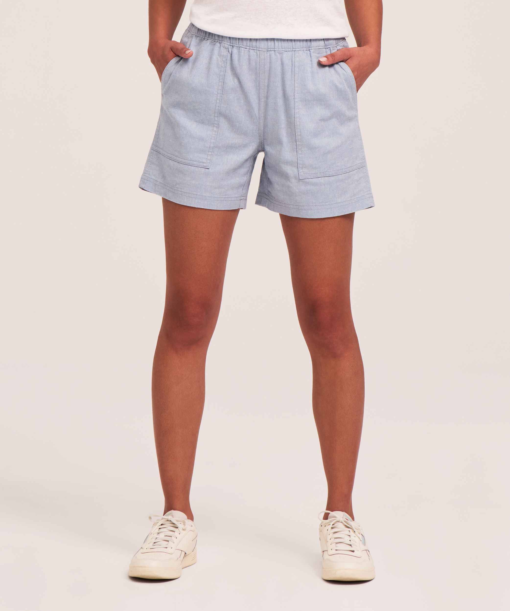 Denver Hayes Women's Pull-On Linen Blend Shorts