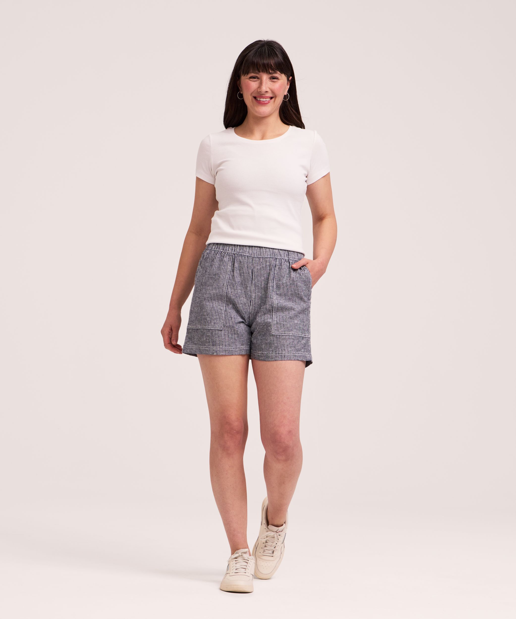 Denver Hayes Women's Pull-On Linen Blend Shorts