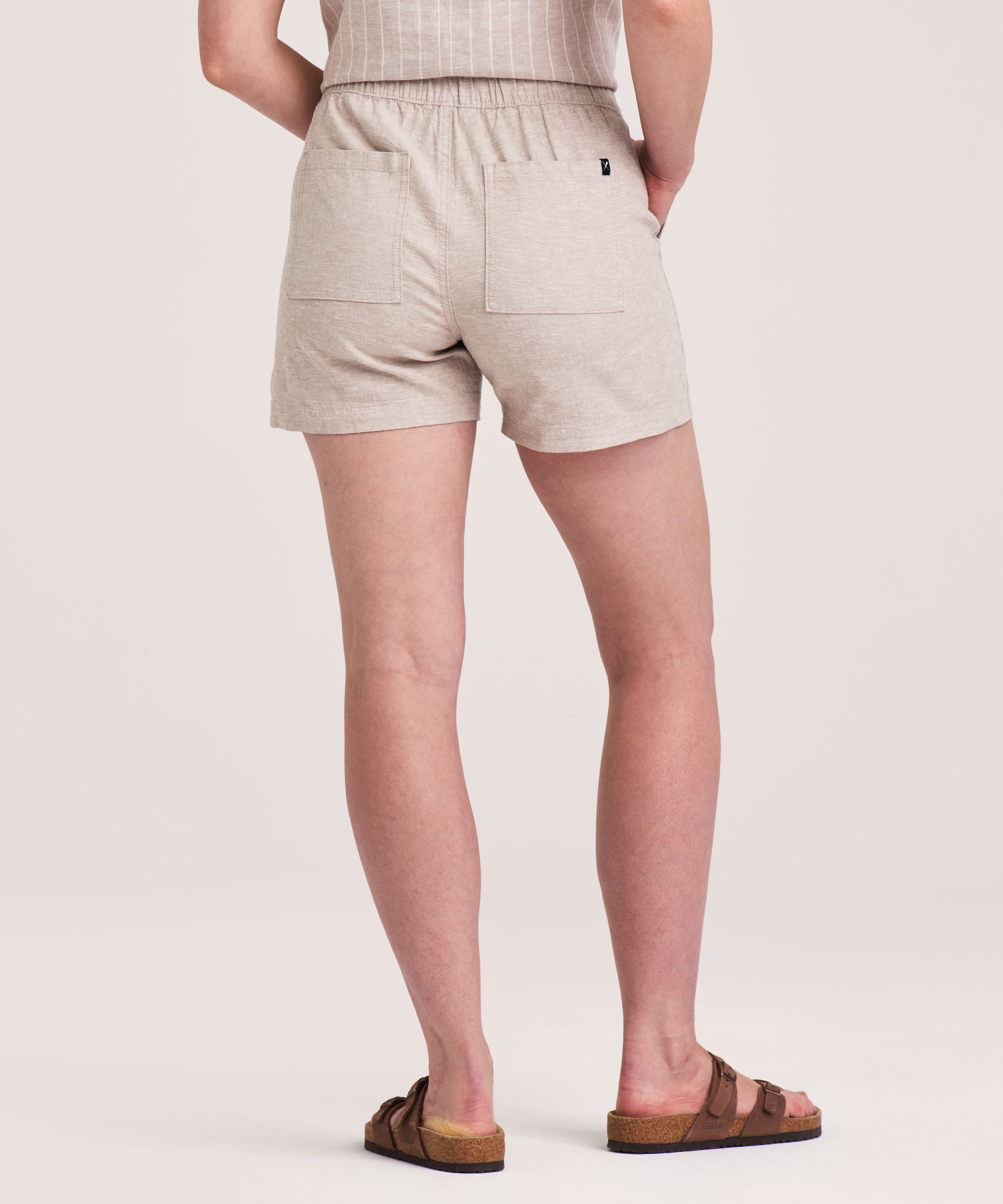 Denver Hayes Women's Pull-On Linen Blend Shorts