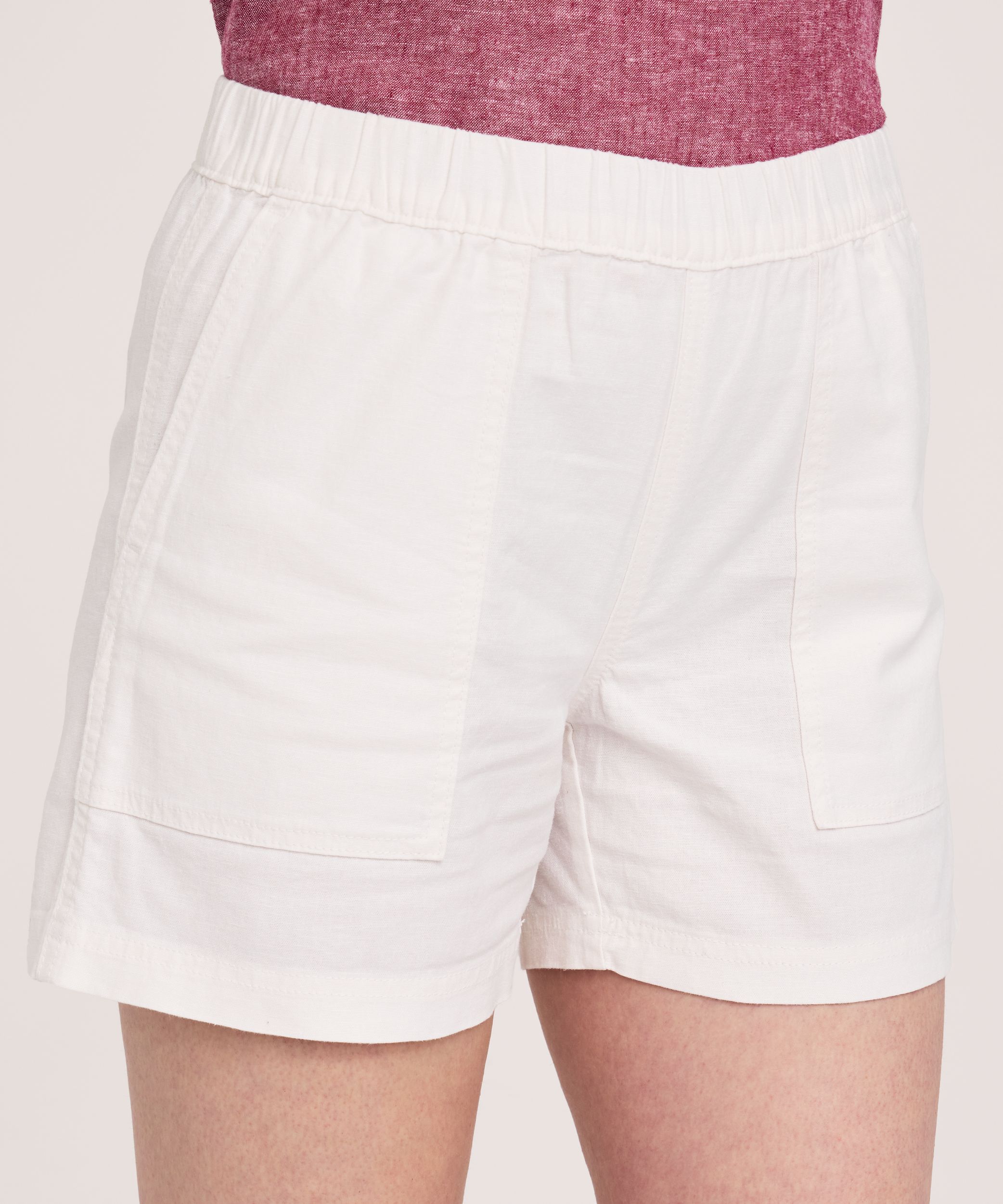 Denver Hayes Women's Pull-On Linen Blend Shorts