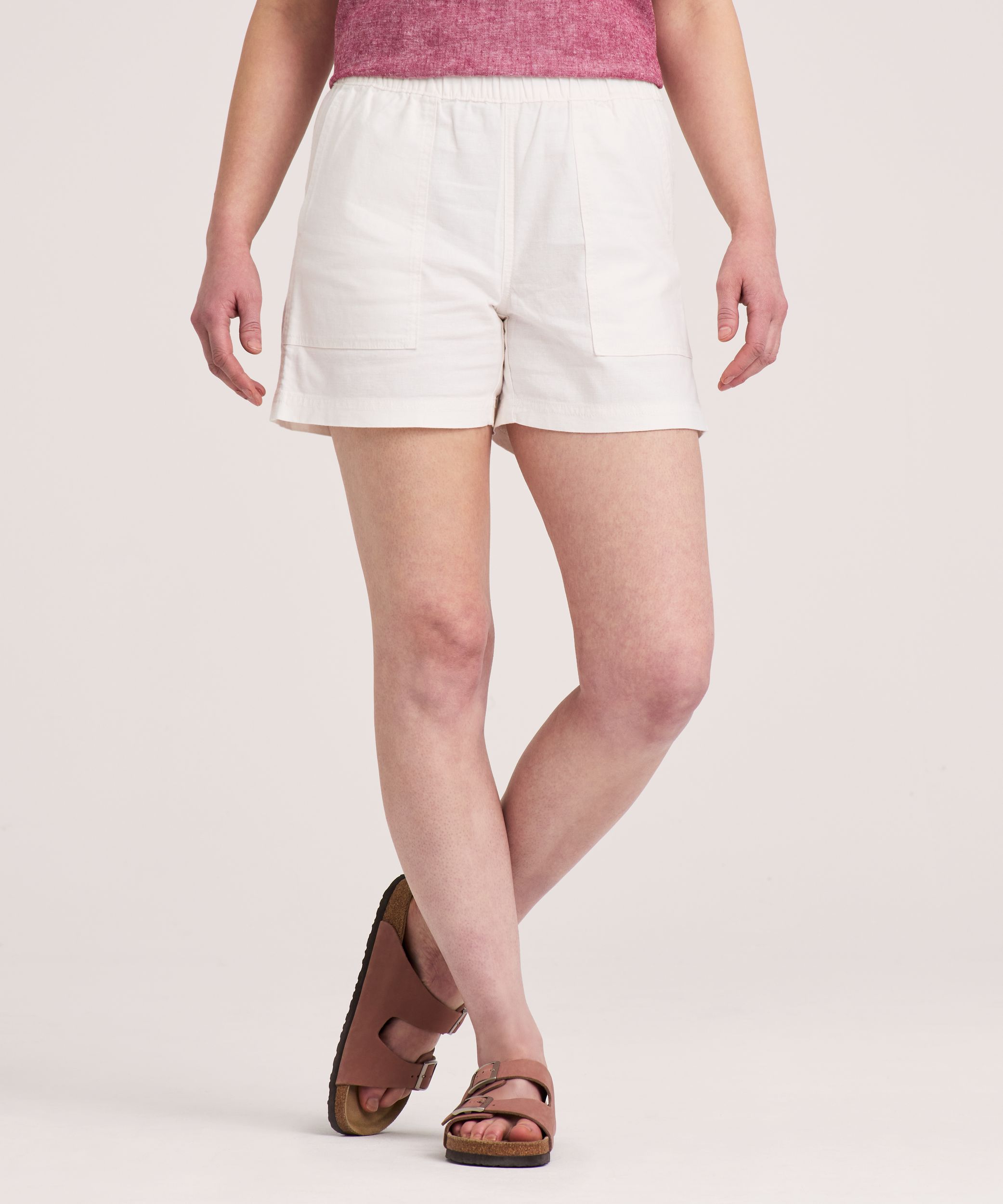 Denver Hayes Women's Pull-On Linen Blend Shorts