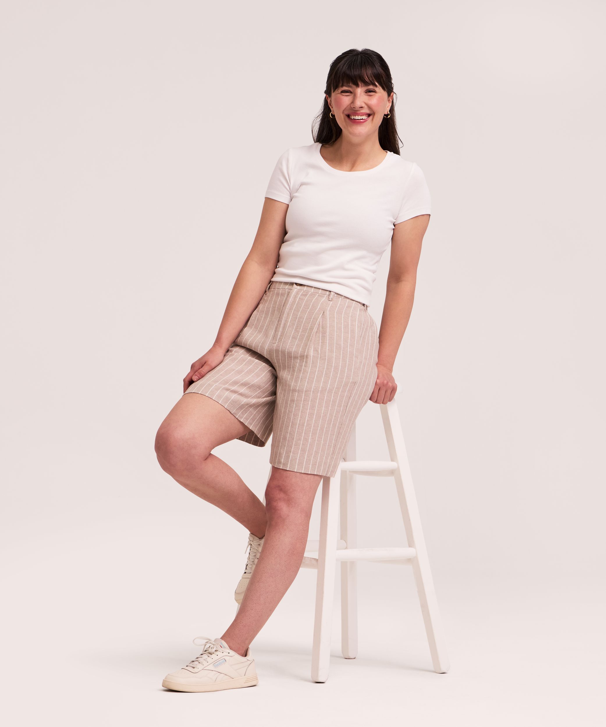 Denver Hayes Women's Blend Pleated Bermuda Shorts