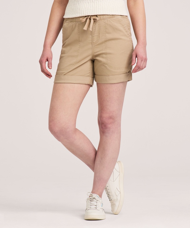 Denver Hayes Women's Women's Pull-On Stretch Canvas Short