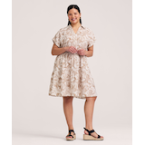 Denver Hayes Women's Short Sleeve Johnny Collar Dress