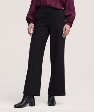 Denver Hayes Women's Pull-On Easy Wide Leg Pants