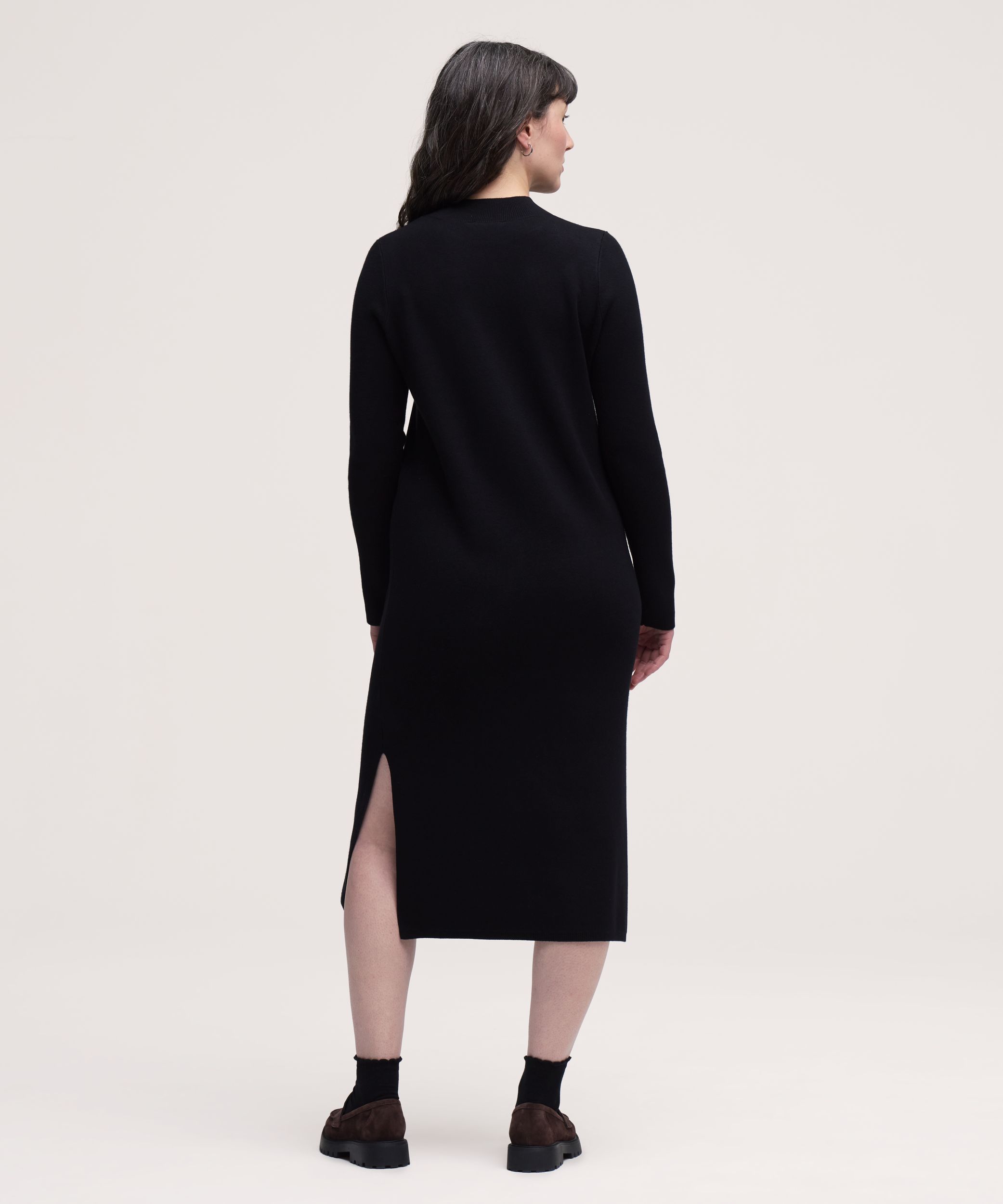 Denver Hayes Women's Double Knit Midi Sweater Dress
