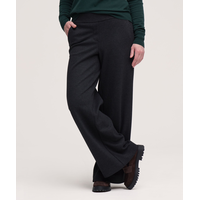 Pantalon facile à enfiler en tricot à jambe large et à motif pour femmes, Denver Hayes