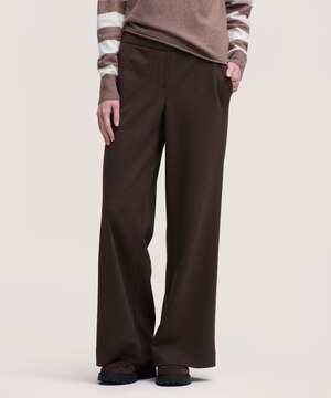 DenverHayes Women's Easy Pull-On Pattern Knit Wide Leg Pants
