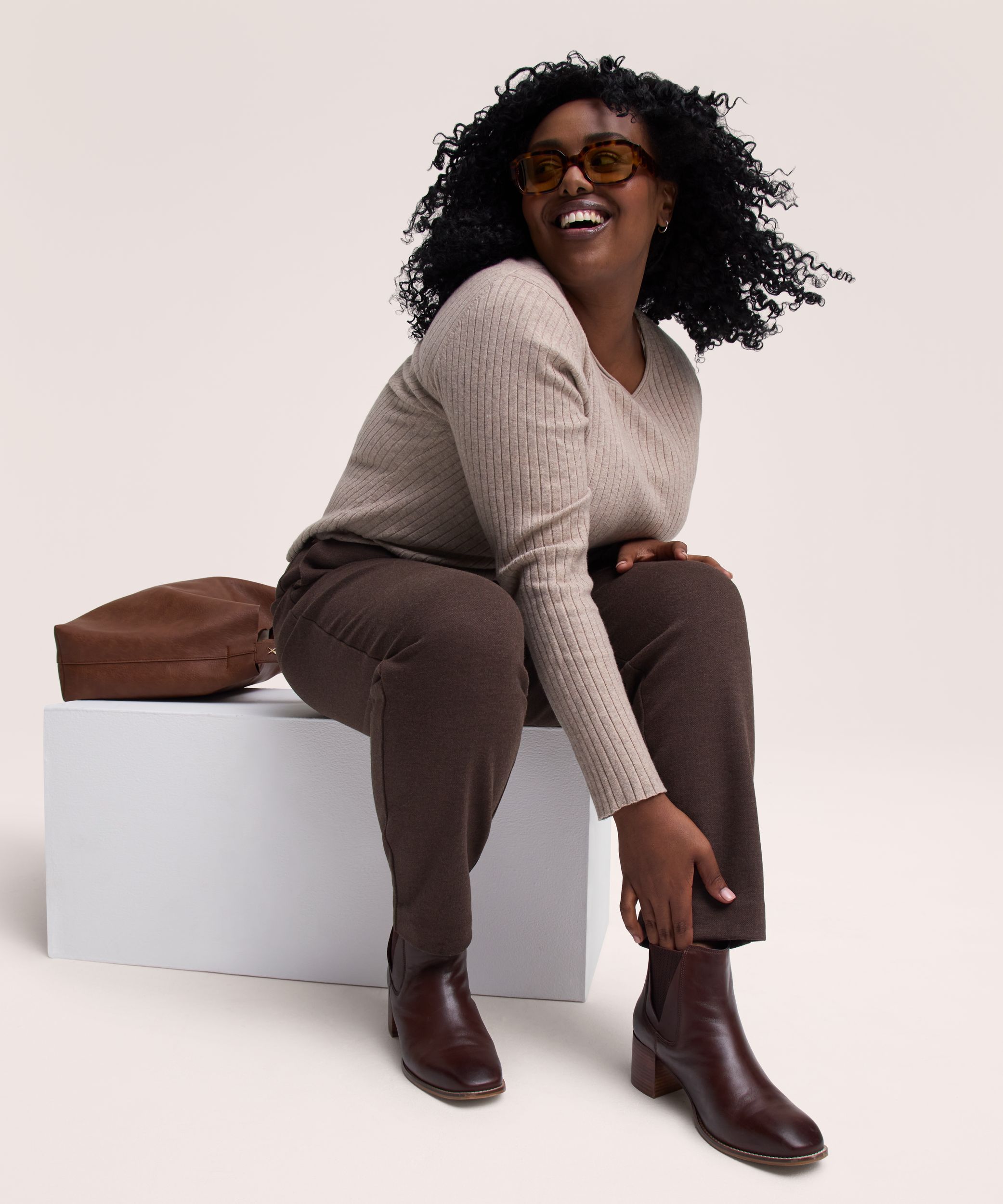 Pantalon facile à enfiler à motif pour femmes, Denver Hayes