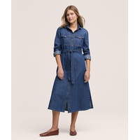 Denver Hayes Women's Denim Shirt Dress Front_Flat