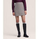 Jupe à motif pied-de-poule pour femmes, Denver Hayes Front_Flat