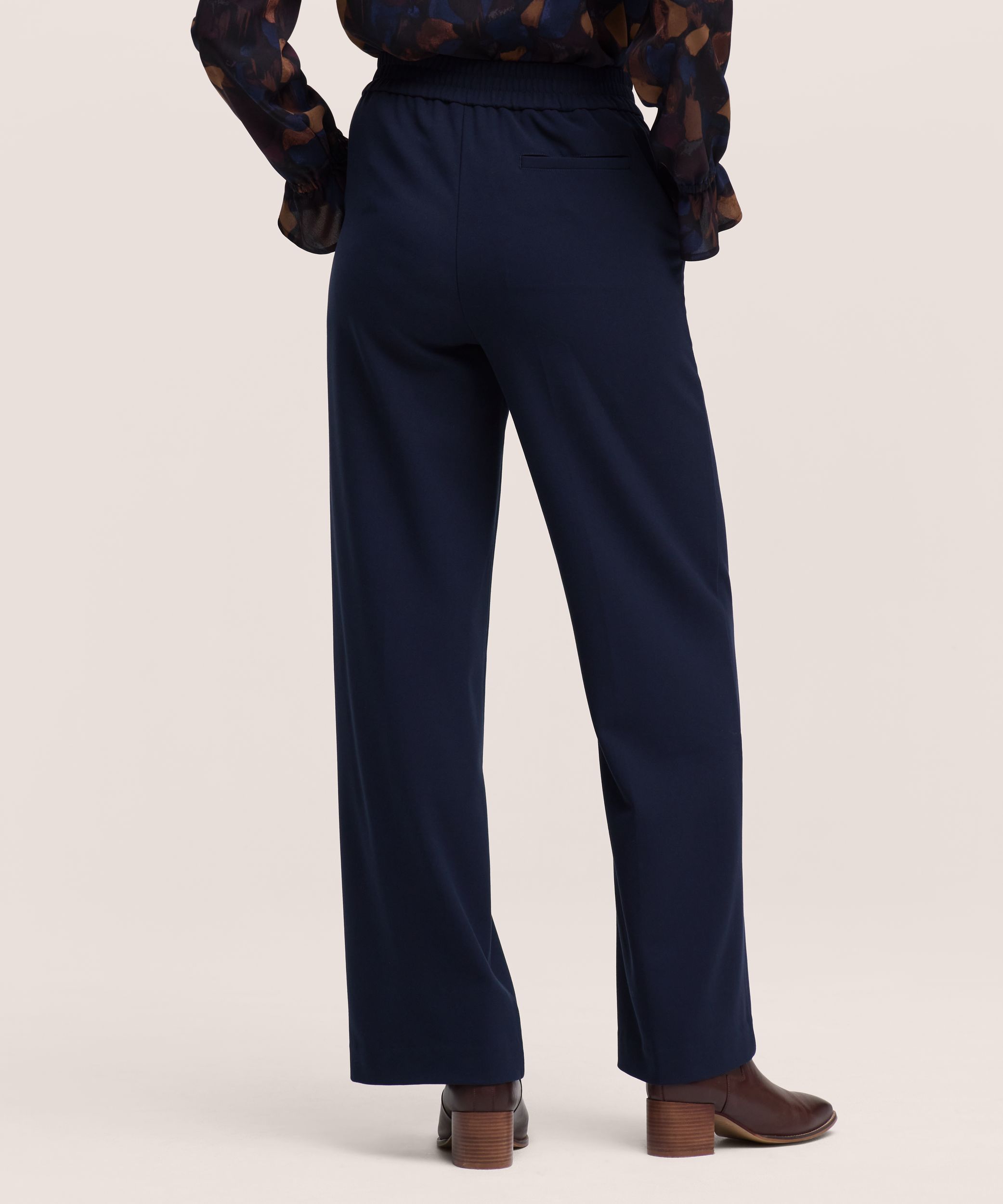 Pantalon à enfiler à drapé doux pour femmes, Denver Hayes