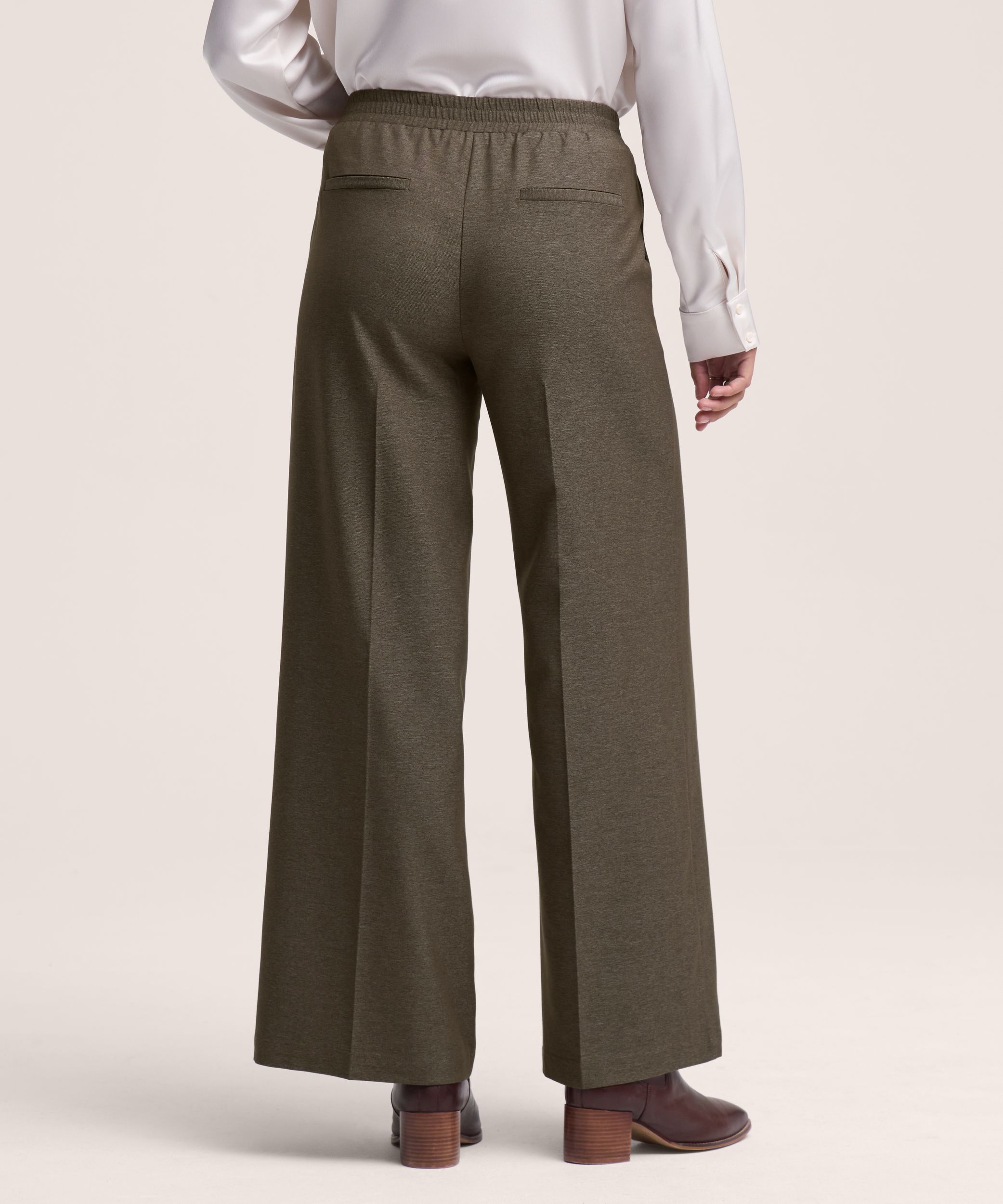 Pantalon en sergé doux à enfiler pour femmes, Denver Hayes