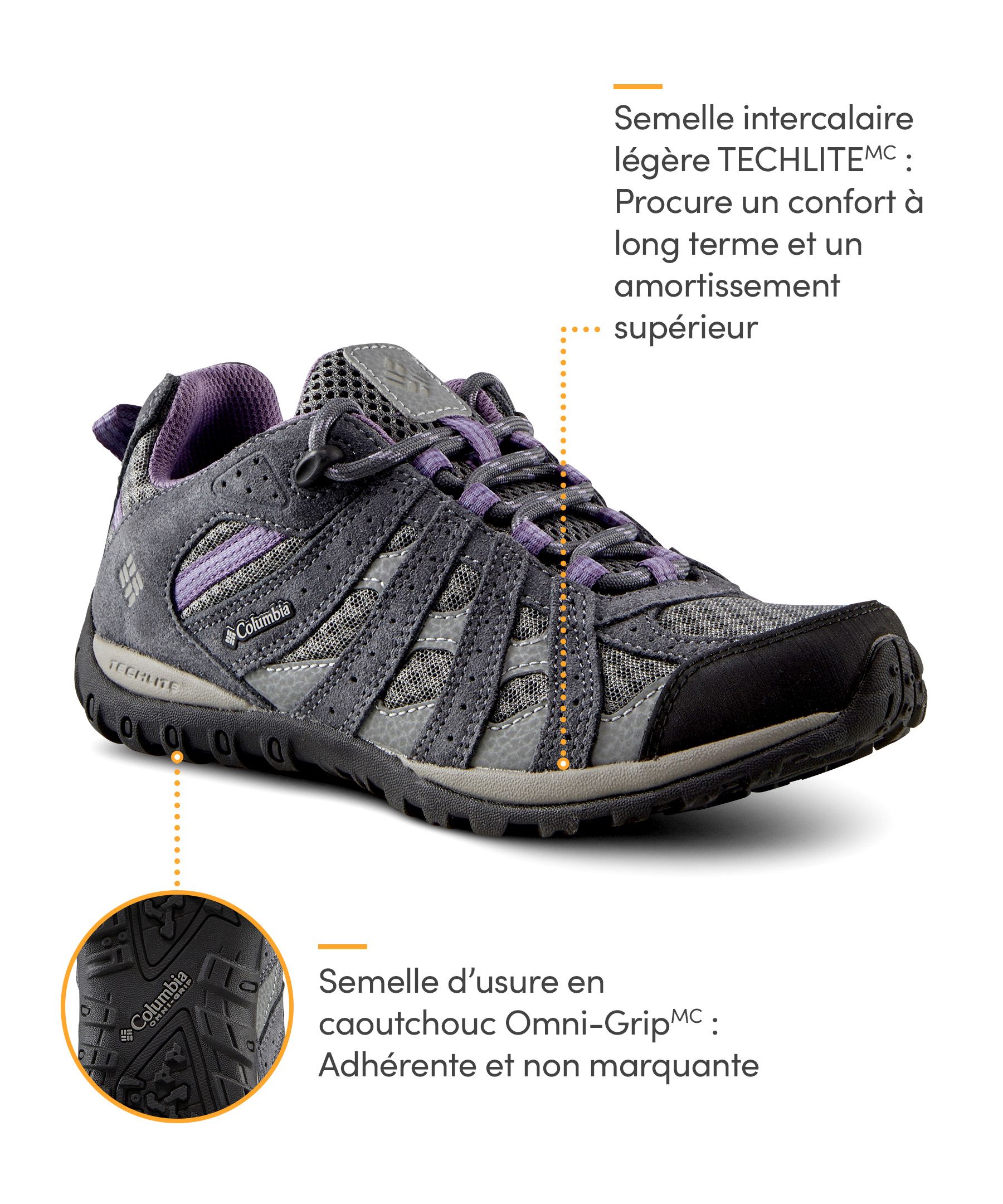 Columbia Chaussures de randonnée de sentier pour femmes, Redmond