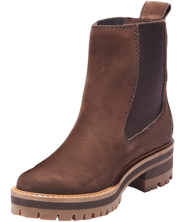 Timberland Women's Courmayeur Valley Leather Chelsea Boots Marks