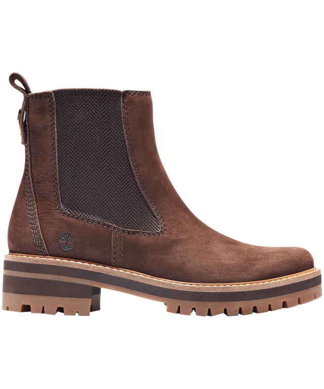 Timberland Women's Courmayeur Valley Leather Chelsea Boots Marks
