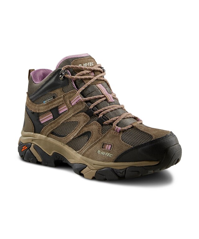 HiTec Women's Ravus Vent Breathable Waterproof Hiking Boots Taupe Marks