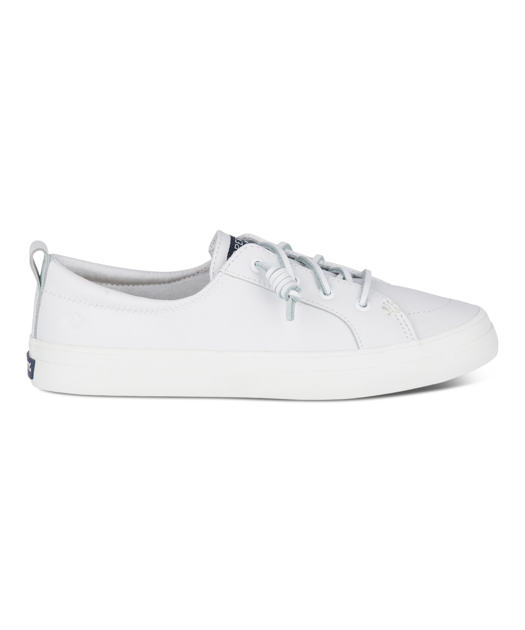 Womens leather deals sperry sneakers